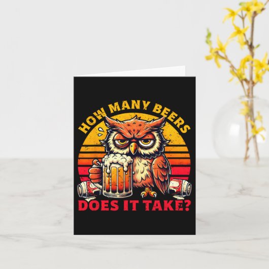 Wie viele Biere braucht es zum Trinken von sonnige Karte (Gelbe Blume)