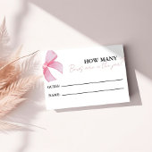 Wie viele Bögen sind im Brautparty-Spiel? Begleitkarte