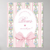 Wie viele Bows, die das Spiel gucken Coquette Bow Poster (Vorne)