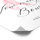 Wie viele Bows florrosa Bow Baby Dusche Poster (Ecke)