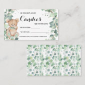 Wie viele Candies Bear Green Shower Game Card Platzkarte (Vorne/Hinten)