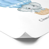 Wie viele Candies Blue Elephant Baby Showspiele Poster (Ecke)