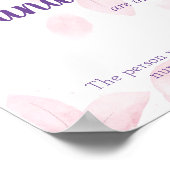 Wie viele Candies Brautparty Game Sign Poster (Ecke)