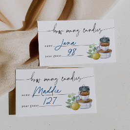 Wie viele Candies Brautparty Ratings Game Card Begleitkarte