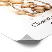 Wie viele Candies Teddy Bear Baby Dusche Poster (Ecke)