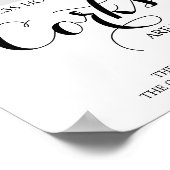 Wie viele Corks Brautparty Game Sign Poster (Ecke)