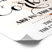 Wie viele Corks Fall Bridal Paares Duschzeichen Poster (Ecke)