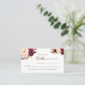 Wie viele Corks Marsala Brautparty Spielkarte Platzkarte (Stehend Vorderseite)