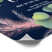 Wie viele Corks Pampas Grass Brautparty signieren Poster (Ecke)