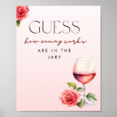 Wie viele Corks Wine Theme Showspiel-Zeichen Poster (Vorne)