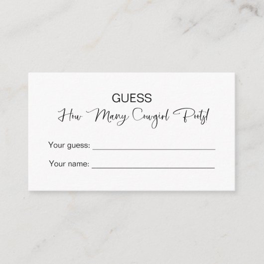 Wie viele Cowgirl Stiefel! Brautparty Begleitkarte (Vorderseite)