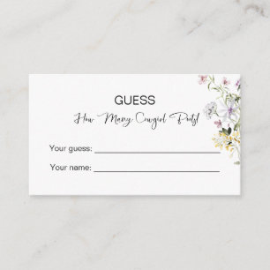 Wie viele Cowgirl Stiefel! Wildblume Brautparty Begleitkarte