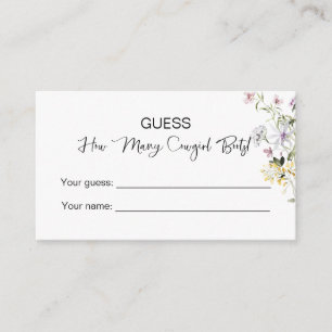 Wie viele Cowgirl Stiefel! Wildblume Brautparty Begleitkarte