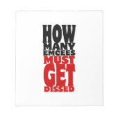 Wie viele Ecken müssen verbraucht werden Notizblock (Vorderseite)