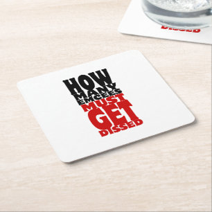 Wie viele Ecken müssen verbraucht werden Rechteckiger Pappuntersetzer