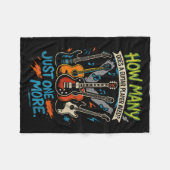 Wie viele Gitarren braucht ein Gitarrenspieler_ Fleecedecke (Vorderseite (Horizontal))