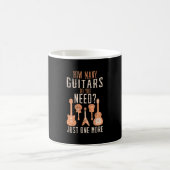 Wie viele Gitarren Sie brauchen Musikinstrumenteng Kaffeetasse (Mittel)