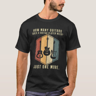 Wie viele Gitarristen Männer Gitarrenspieler T-Shirt