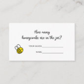 Wie viele Honeycombs Baby Duschgame Begleitkarte (Vorderseite)