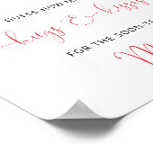 Wie viele Hugs & Kisses Cherry Brautparty Game Poster (Ecke)