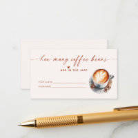 Wie viele Kaffeebohnen Brautparty Spiel