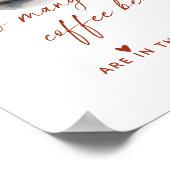 Wie viele Kaffeebohnen Brautparty Spiel Poster (Ecke)