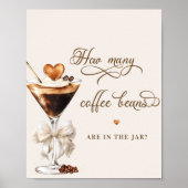 Wie viele Kaffeebohnen sind im Glas? Poster (Vorne)