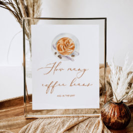 Wie viele Kaffeebohnen sind im Glas? Poster