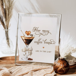 Wie viele Kaffeebohnen sind im Glas? Poster