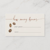 Wie viele Kaffeebohnen sind in der JAR-Spielkarte? Begleitkarte (Vorderseite)