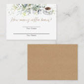 Wie viele Kaffeebohnen Spielkarte Platzkarte (Vorne/Hinten)