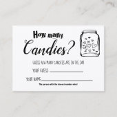 Wie viele Kanadier? Brautparty Game Card Platzkarte (Vorderseite)