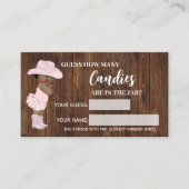 Wie viele Kanadier OM Cowgirl Baby Shooting Game C Platzkarte (Vorderseite)