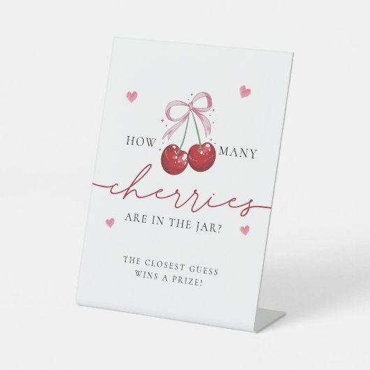 Wie viele Kirschen Chic Cherry Baby Duschspiel Sockelschild (Vorderseite)