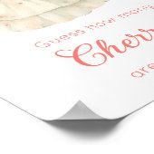 Wie viele Kirschen im Glas-Wäscheleine-Baby Poster (Ecke)