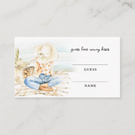 Wie viele Kisses Brautparty Game Mitteilungskarte