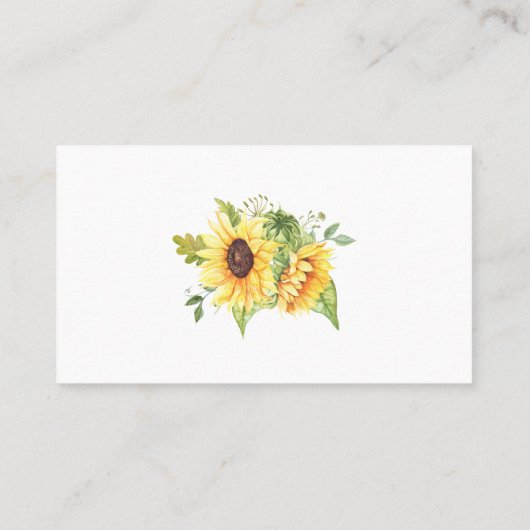 Wie viele Kisses Brautparty Sunflowers Spielkarte Platzkarte (Rückseite)