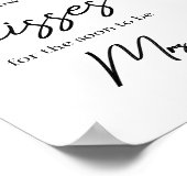 Wie viele Kisses für die bald werdende Frau. Poster (Ecke)