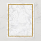 Wie viele Kisses Marble Gold Brautparty Game (Rückseite)