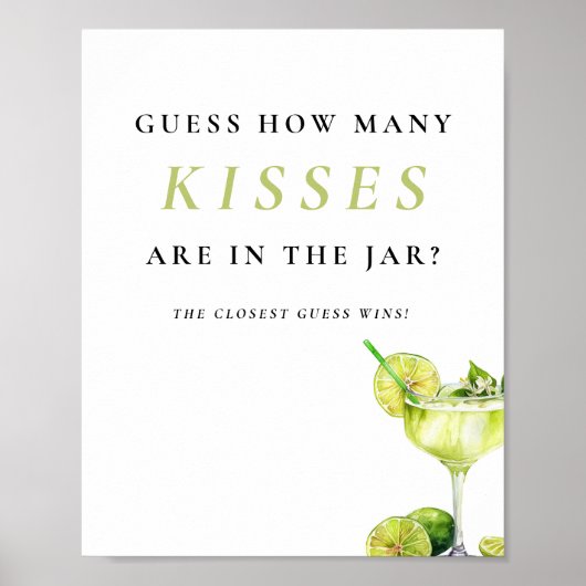Wie viele Kisses Mexican Fiesta Brautparty signier Poster (Vorne)