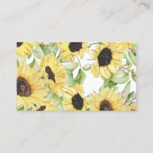 Wie viele Kisses Sunblumen Brautparty Game Card Platzkarte (Rückseite)