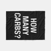 Wie viele Kohlenstoff-Spaß Diabetiker Geschenke Di Fleecedecke (Vorderseite (Horizontal))