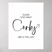 Wie viele Korken befinden sich im Jar Sign Brautpa Poster (Vorne)