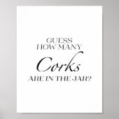 Wie viele Korken befinden sich im Jar Sign Brautpa Poster (Vorne)