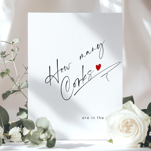 Wie viele Korken befinden sich in einem minimalist Poster