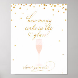 Wie viele Korken im Glassratingspiel Poster