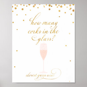 Wie viele Korken im Glassratingspiel Poster