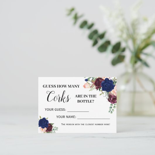 Wie viele Korken spielen englische spanische Dusch Platzkarte (Stehend Vorderseite)