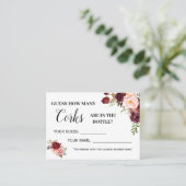 Wie viele Korken spielen englische spanische Dusch Platzkarte (Stehend Vorderseite)