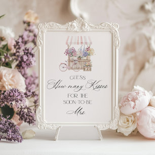 Wie viele Küsse Elegant Off the Market Briidal Poster